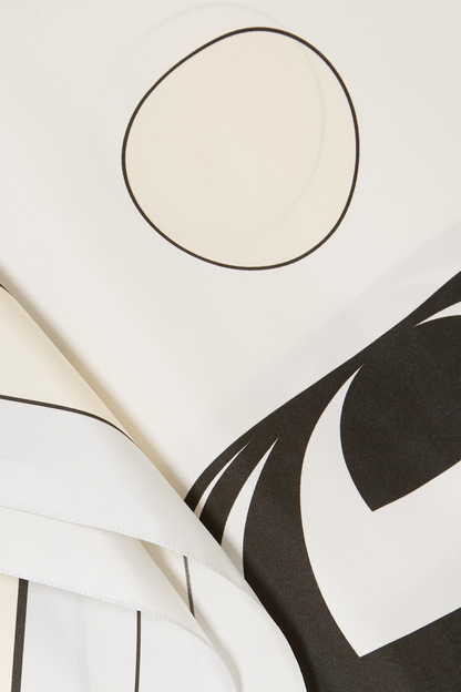 Monochrome Muse Silk Kaftan