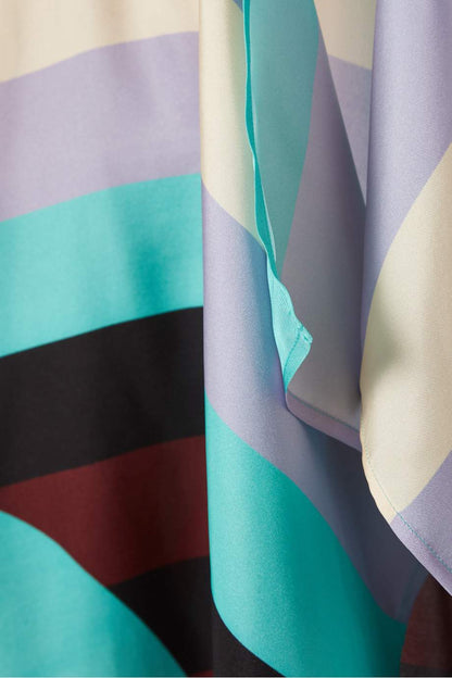 Luxe Geometric Silk Kaftan