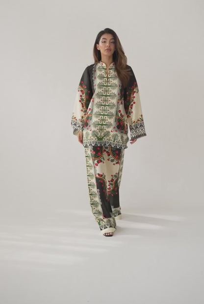 Zariah Ethnic Bloom Co-ord Set